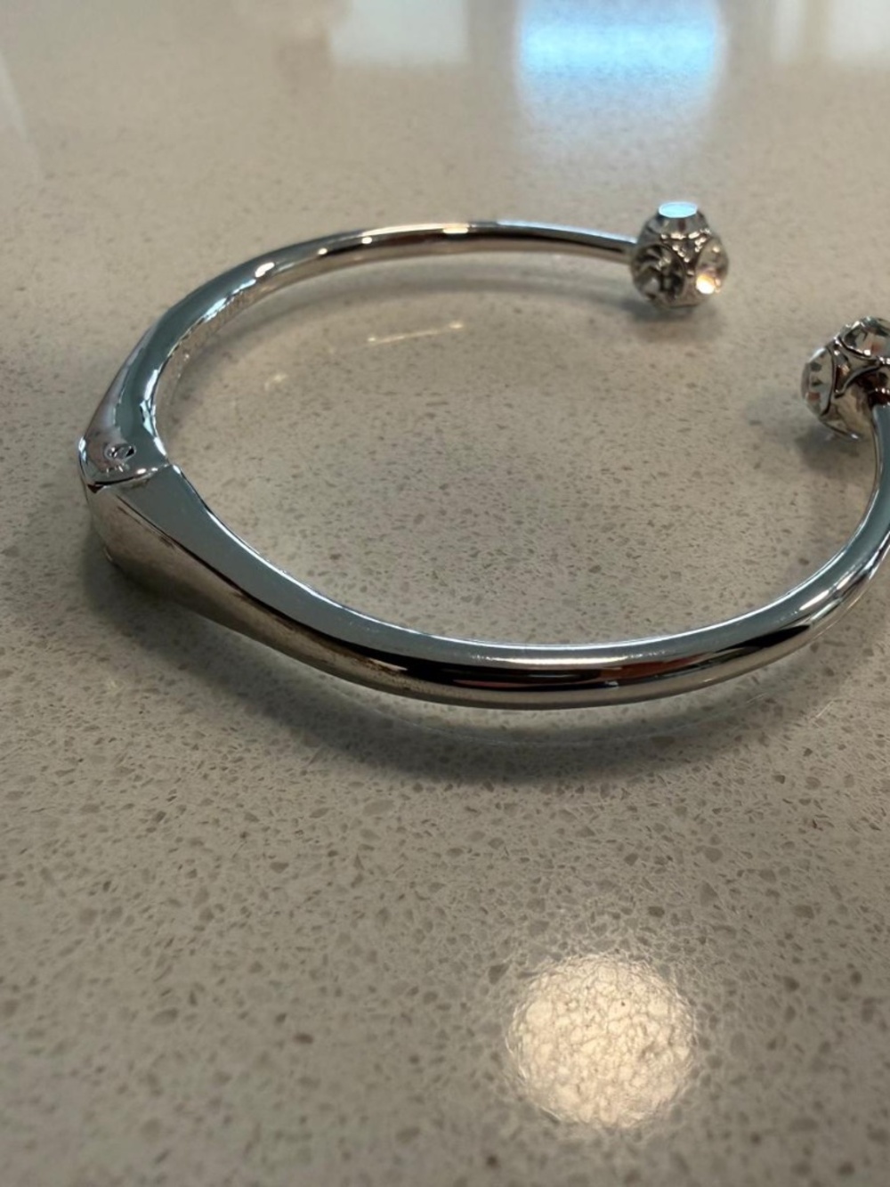 Kate Spade Lady Marmalade Open Cuff Bracelet SILVER